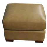 Leather Ottoman 17x21x24