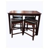 Powell 5pc Counter Height Table & 4 Stool Set