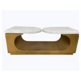 Wildwood Swivel Marble Top Coffee Table