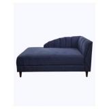 Blue Upholstered Chaise
