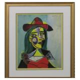 WOMAN WITH FUR COLLAR GICLEE BY PABLO PICASSO