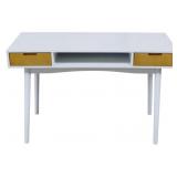 Powell White Desk w/ Drawers 30x48x22