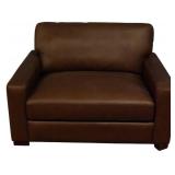 Brown Leather Chair 35x50x41