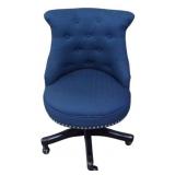 Powell Blue Tufted Office Chair 35x22x24