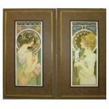 PRIMROSE/ FEATHER BY ALPHONSE MUCHA