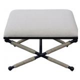 Powell Upholstered Ottoman 16x23x18