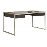 Modern History Stainless & Brass Desk