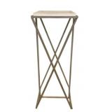 Wildwood Malcolm Pedesal, Silver Metal