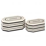 Elk Home 2 Octaganal Stripe Boxes 5x12x7.5