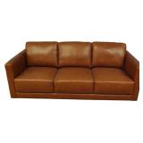 Brown Leather Sofa 34x85x40