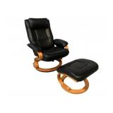 Mid-Century Stressless Lounge Chair & Stool