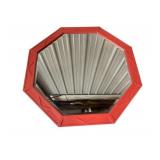 Chelsea House Red Octagonal Wall Mirror
