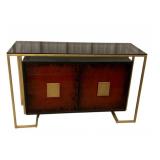 Wildwood Glass Top Double Door Cabinet