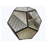 Mirrored Dodecahedron Stand 21 x 23 x 23