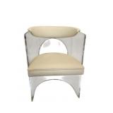 Wildwood Baran Barrel Back Acrylic Chair