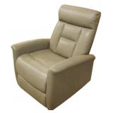 Gray Leather Manual Recliner 41x32x30