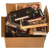 Box of Assorted VHS Tapes