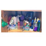 Cabinet Lot of Assorted Items