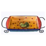 Susan Wingets Casserole Dish w/ Stand