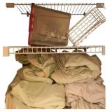 2 Shelves - Assorted Linens & More