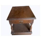 Wood End Table - 22 x 28.5 x 22
