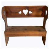 Wood Bench - 37.5 x 16 x 36