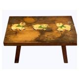 Wood Stool - 12 x 8 x 8