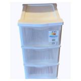 3 Drawer Plastic Storage Container