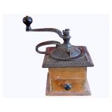 Antique Coffee Grinder - 6.5 x 6 x 12