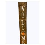 Wood "Welcome" Sign - 8 x 47.5