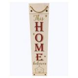 Wood "Welcome" Sign - 48 x 10
