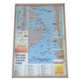 Framed Map - 12 x 17.5