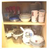 Cabinet Lot of Assorted Items