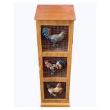 Wood Storage Stand - 7 x 7 x 24