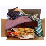 Box of Assorted Linens/Fabric