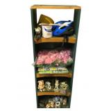 Wood Shelf w/ Contents - 19 x 11 x 55