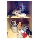 Pampered Chef Chopper & Cabinet Lot of Items