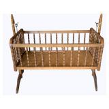 Vintage Wood Cradle - 24 x 38 x 32