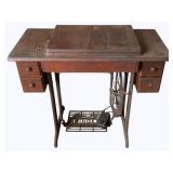 Antique Singer Sewing Machine - 34 x 17 x 32
