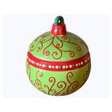 Christmas Ornament Cookie Jar - 10"