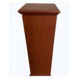 Wood Cabinet w/ VHS Tapes & DVD