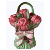 Fitz & Floyd Blackberry Rabbit Cookie Jar - 12"