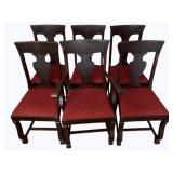 6 Chairs - 17 x 17 x 38.5
