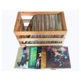 Assorted Records w/ Crate - As is/tops Damaged