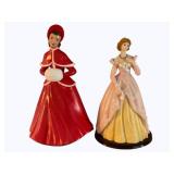 2 Lady Figurines
