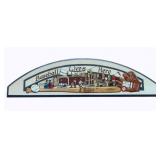 Wood Sign "Baseball Lives Here" - 26 x 8