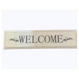 Wood "Welcome" Sign - 9.5 x 36