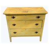 Painted 3 Drawer Chest - 33 x 36 x 17