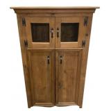 Rustic 4-Door Cabinet or Pantry - 35 x 57 x 15