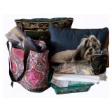Lot of Assorted Items - Bag/Pillows & More